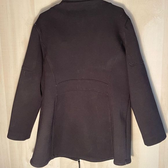 Andrew Marc black fleece coat jacket, size XXL - Picture 12 of 13